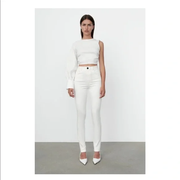 High waisted cigarette pants
